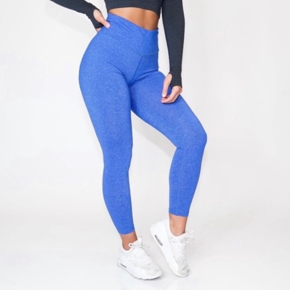 NVGTN Electic Blue Seamless Leggings